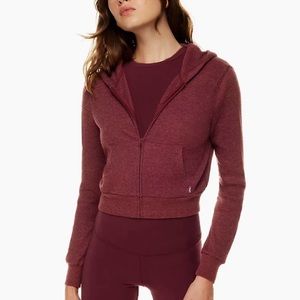 Aritzia TNA waffle cropped, zip up jacket